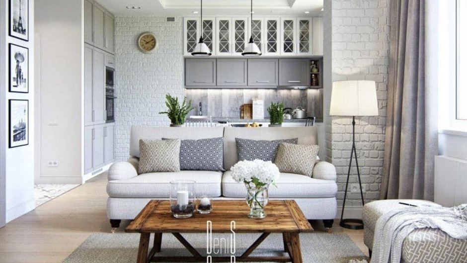 Гостиная в стиле современный Прованс