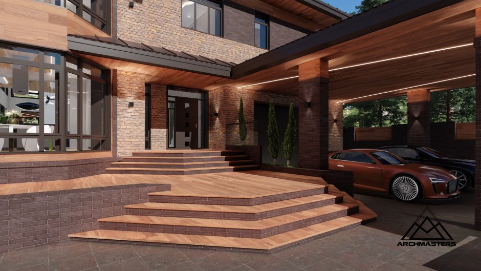 Крыльцо в современном стиле