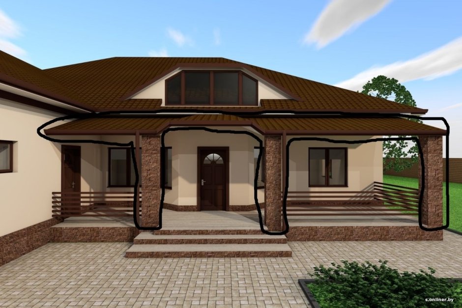 Патио пергола крыльцо