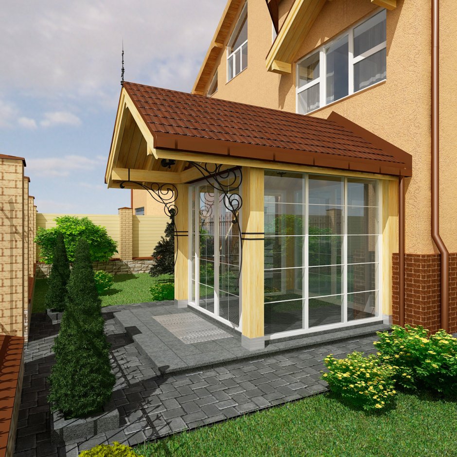 Входная группа на террасу