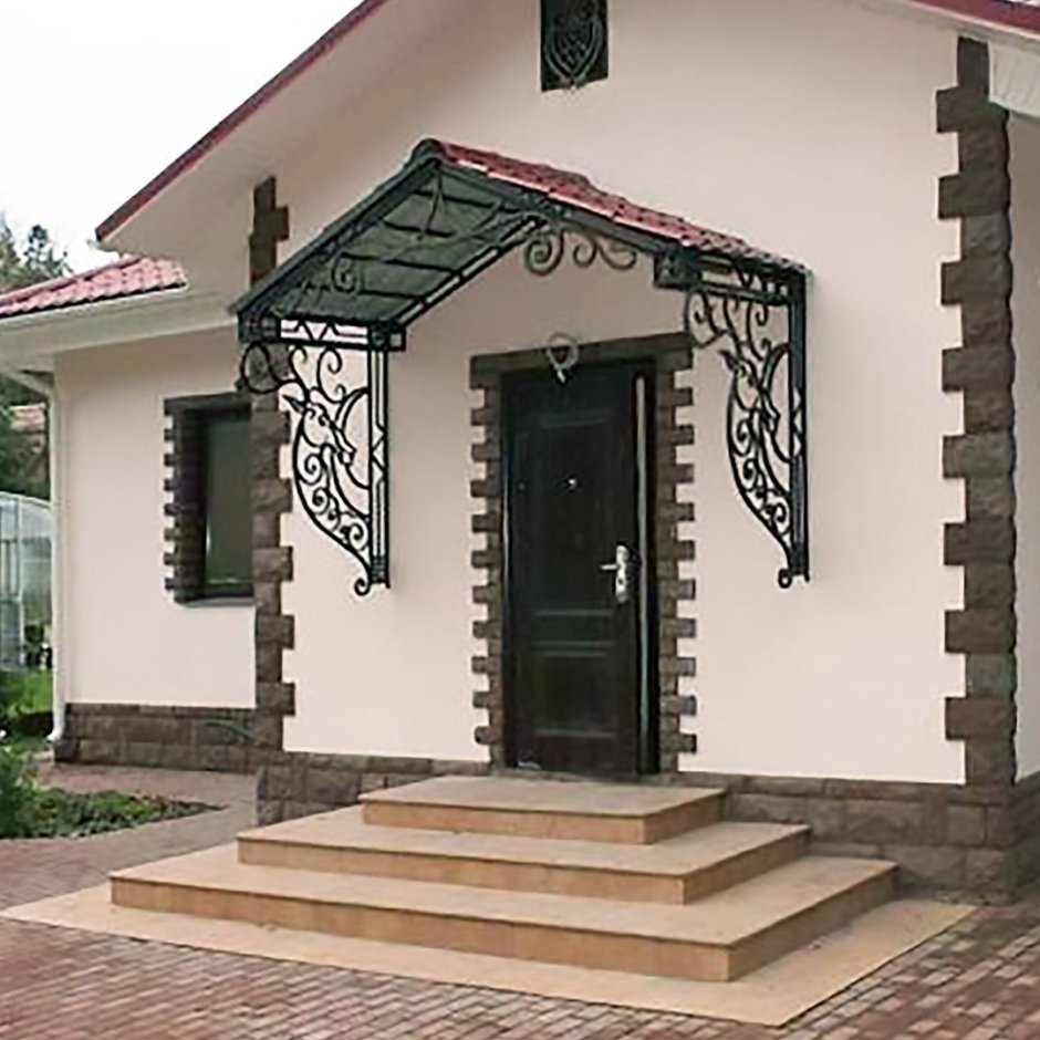 Входная группа в частный одноэтажный дом