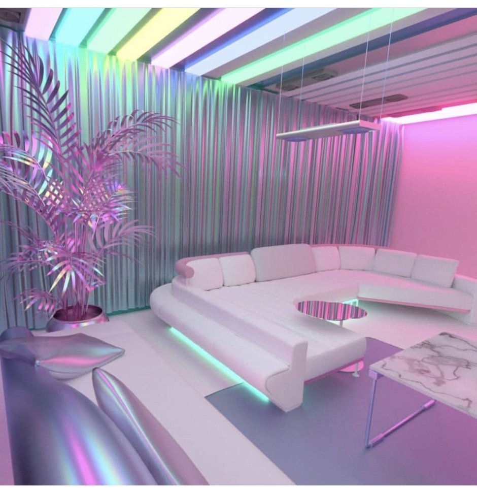 Неоновая подсветка для комнаты