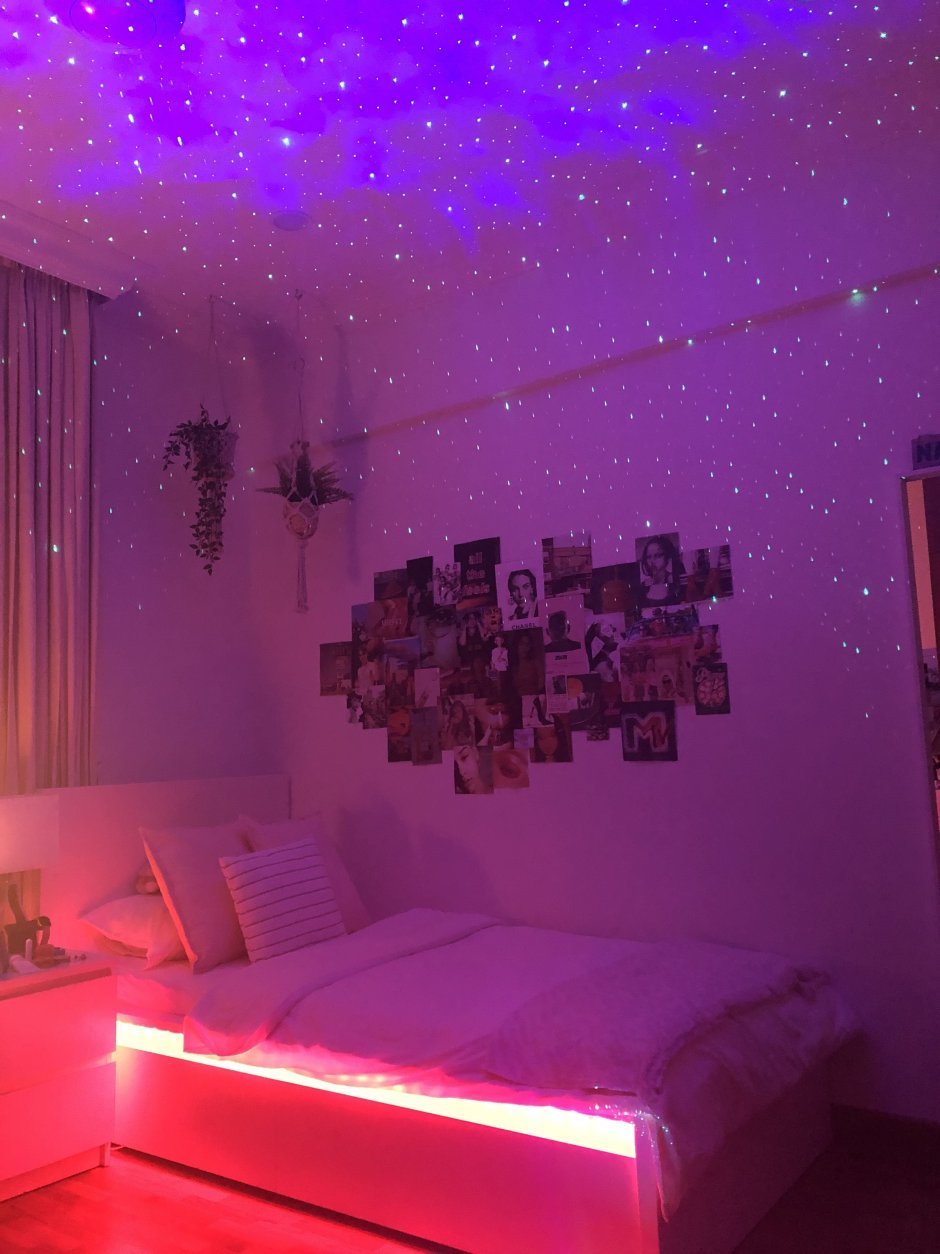 Спальня неон