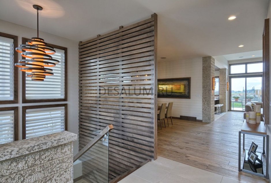 Японские шторы для зонирования комнаты