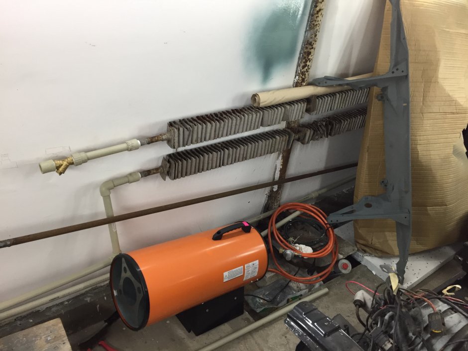 Радиаторы в гараже