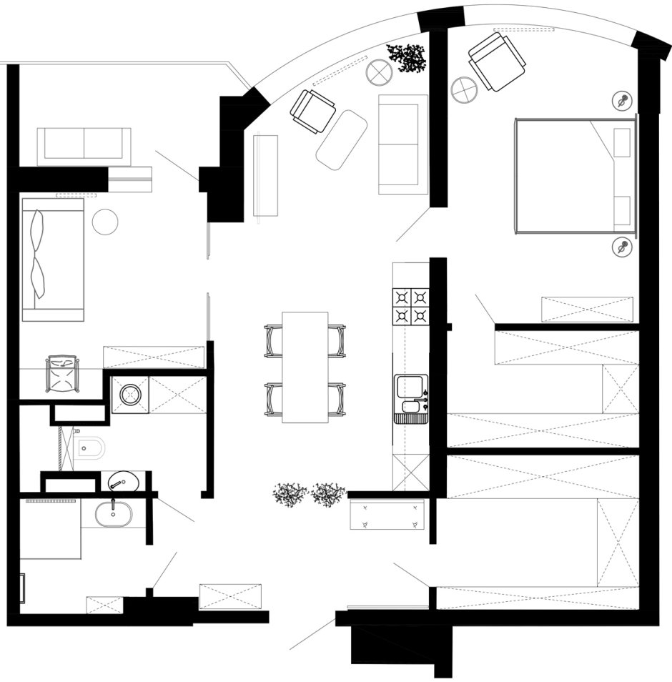 Интересные планировки квартир