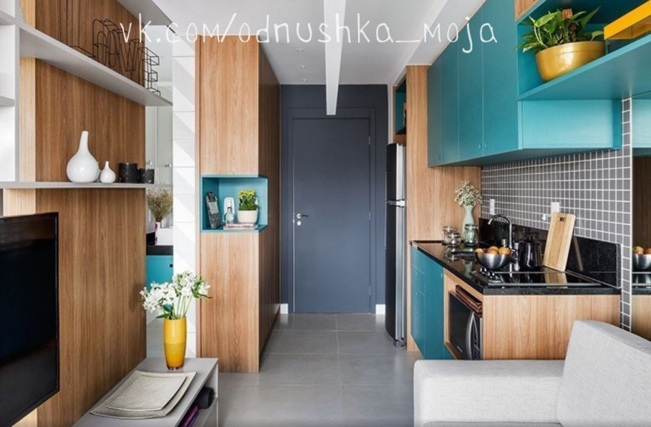 Кухня в коридоре планировка