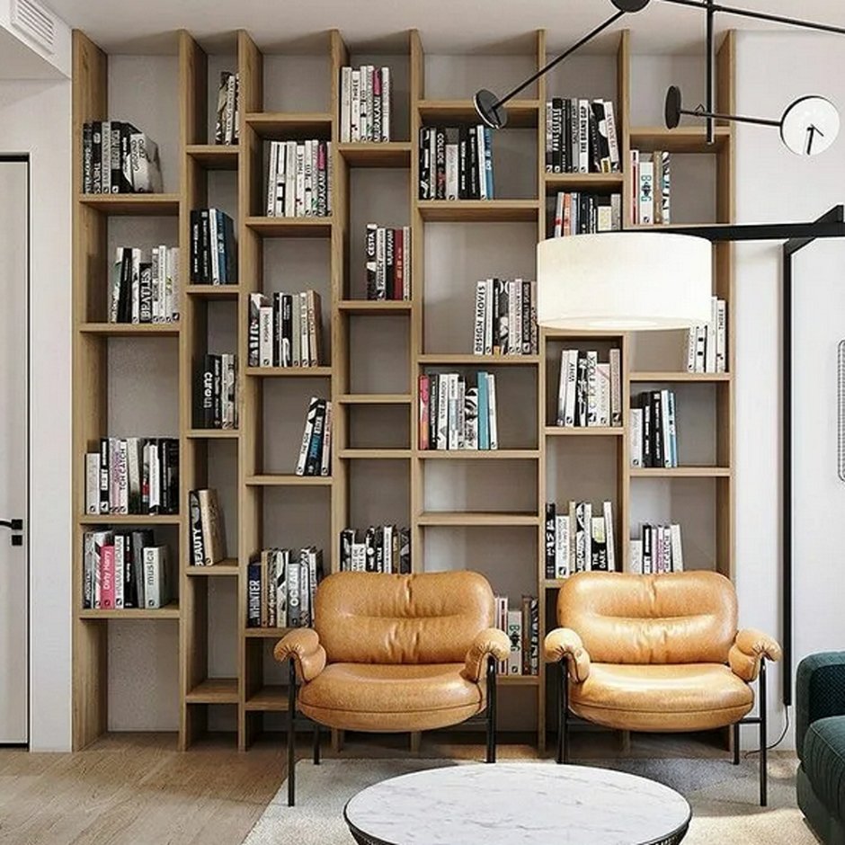 Книжные полки тренды