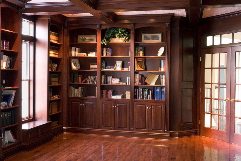 Книжные стеллажи в интерьере