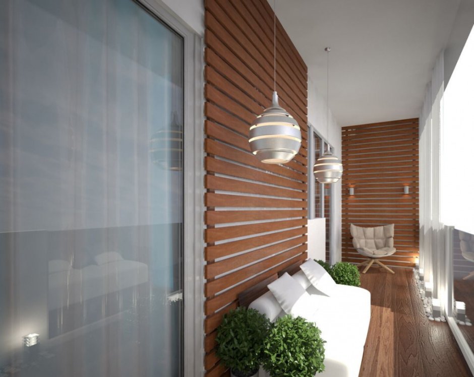 Интерьер балкона