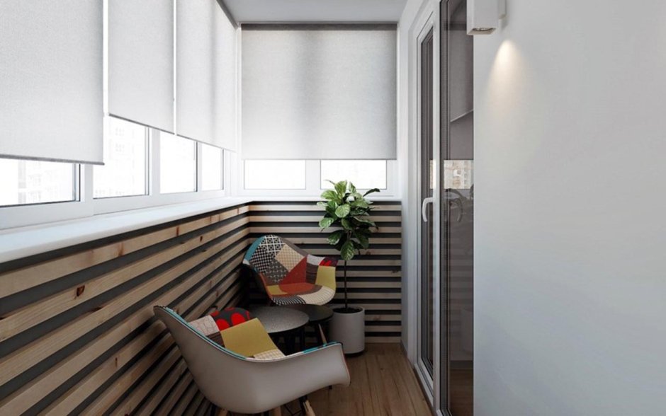 Рейки на балконе