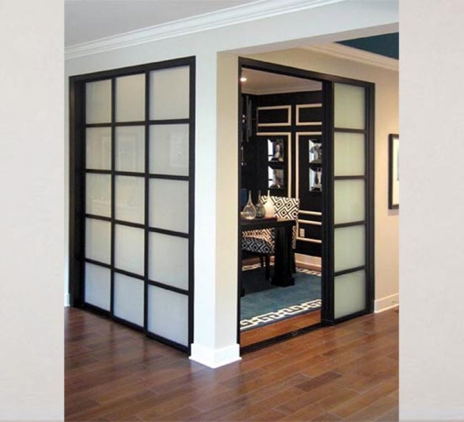 Раздвижные двери в арку