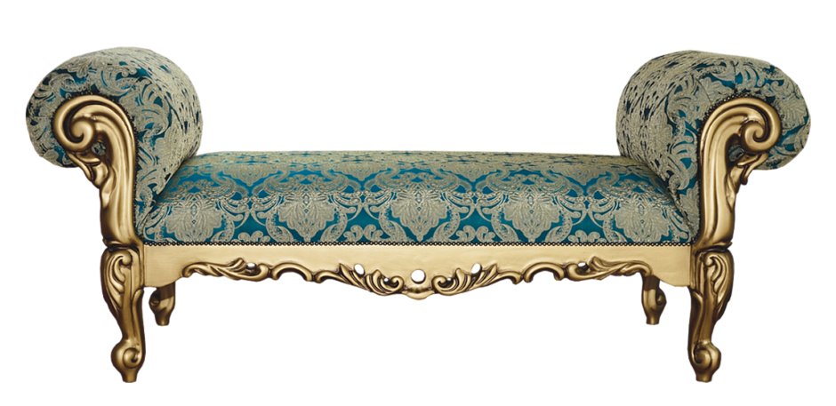 Классическая тахта с резными ножками