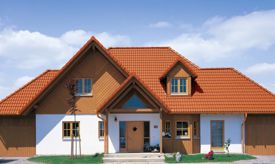 Черепица Браас оранжевая