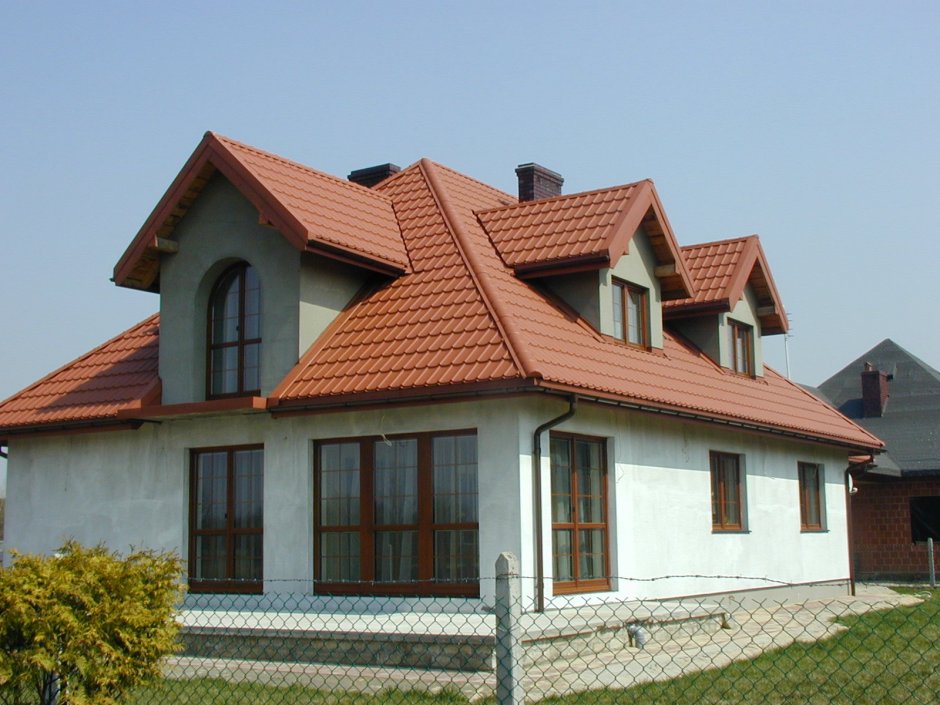 Терракотовый цвет крыши