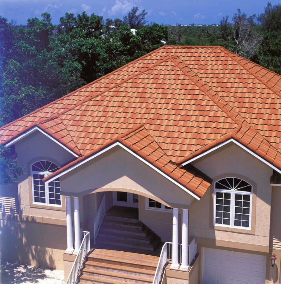 *Композитная черепица Metrotile METROBOND терракот*