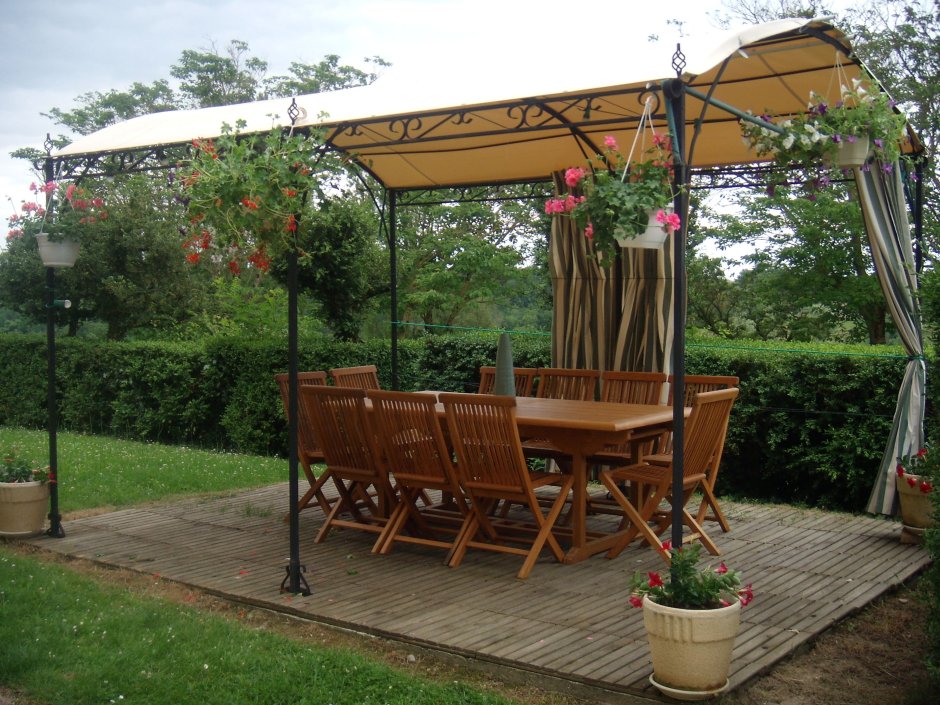 Расположение беседки на участке