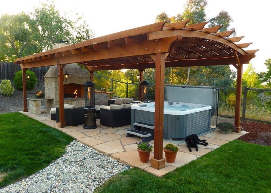 Беседка барбекю, газебо