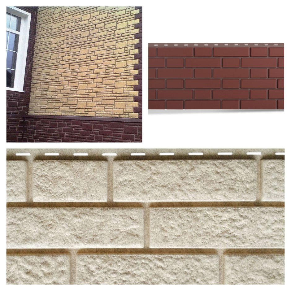 Сайдинг Стоун Хаус кирпич красный