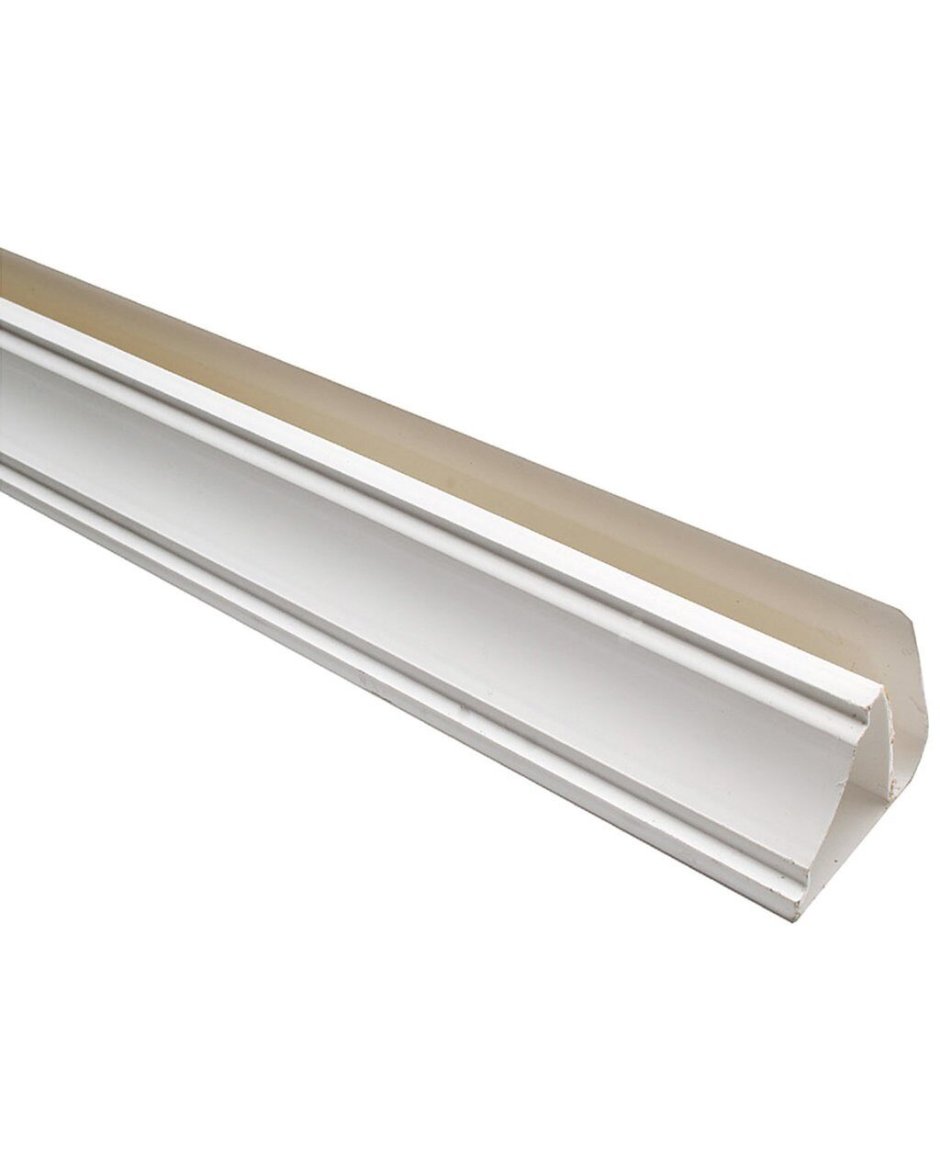 Профиль 10 мм белый 3м плинтус потолочный