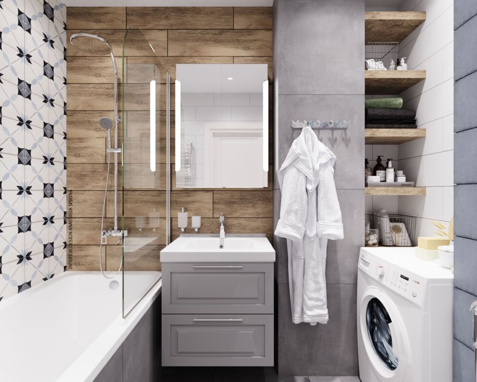 Ванна в скандинавском стиле