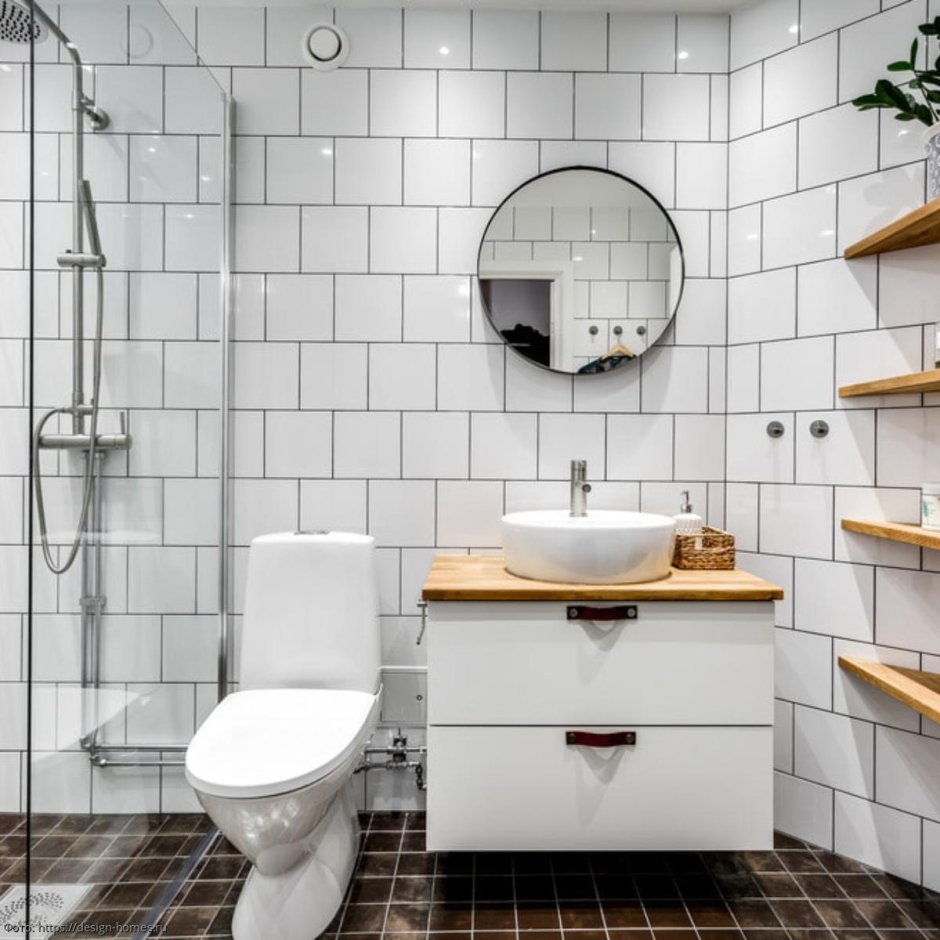 Ванна в стиле Сканди