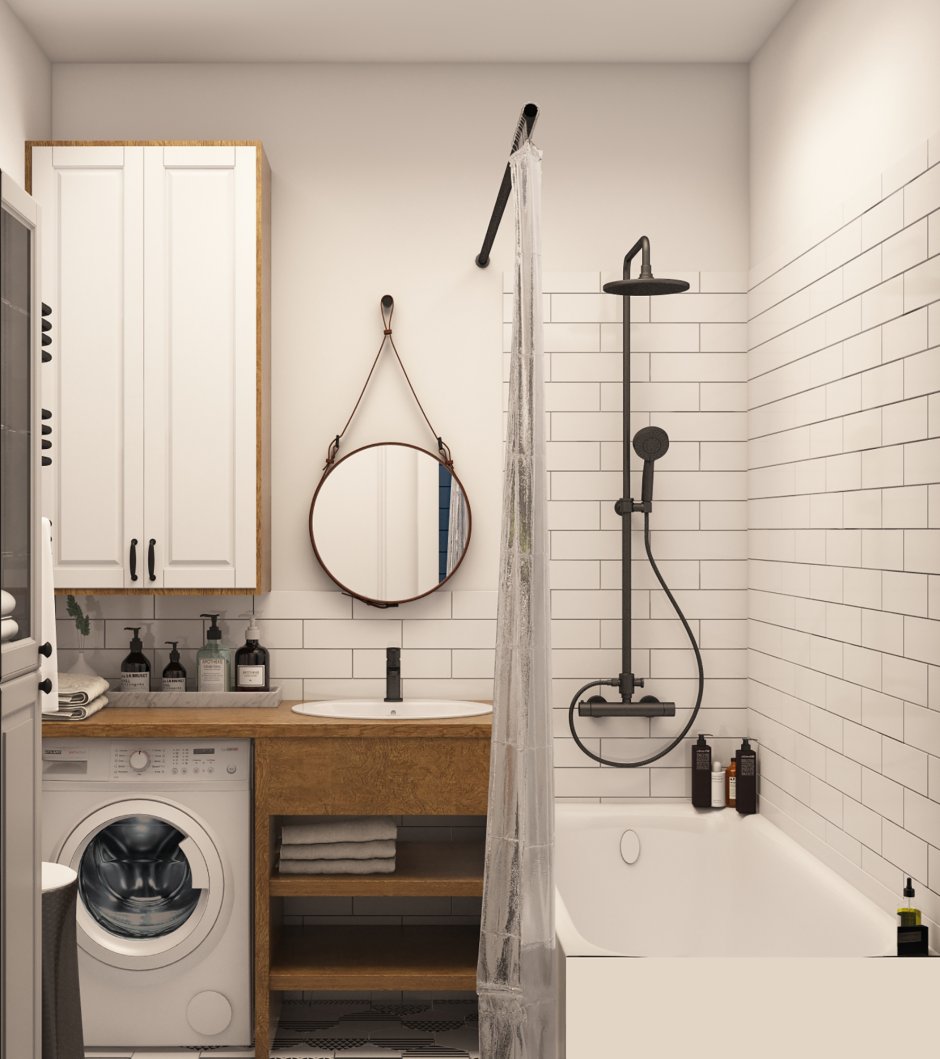 Ванная в скандинавском стиле