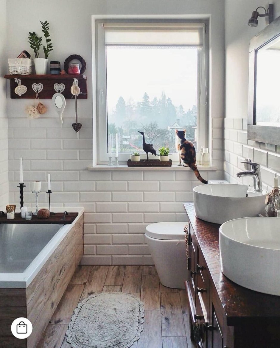 Ванная комната Скандинавский стиль 4м2