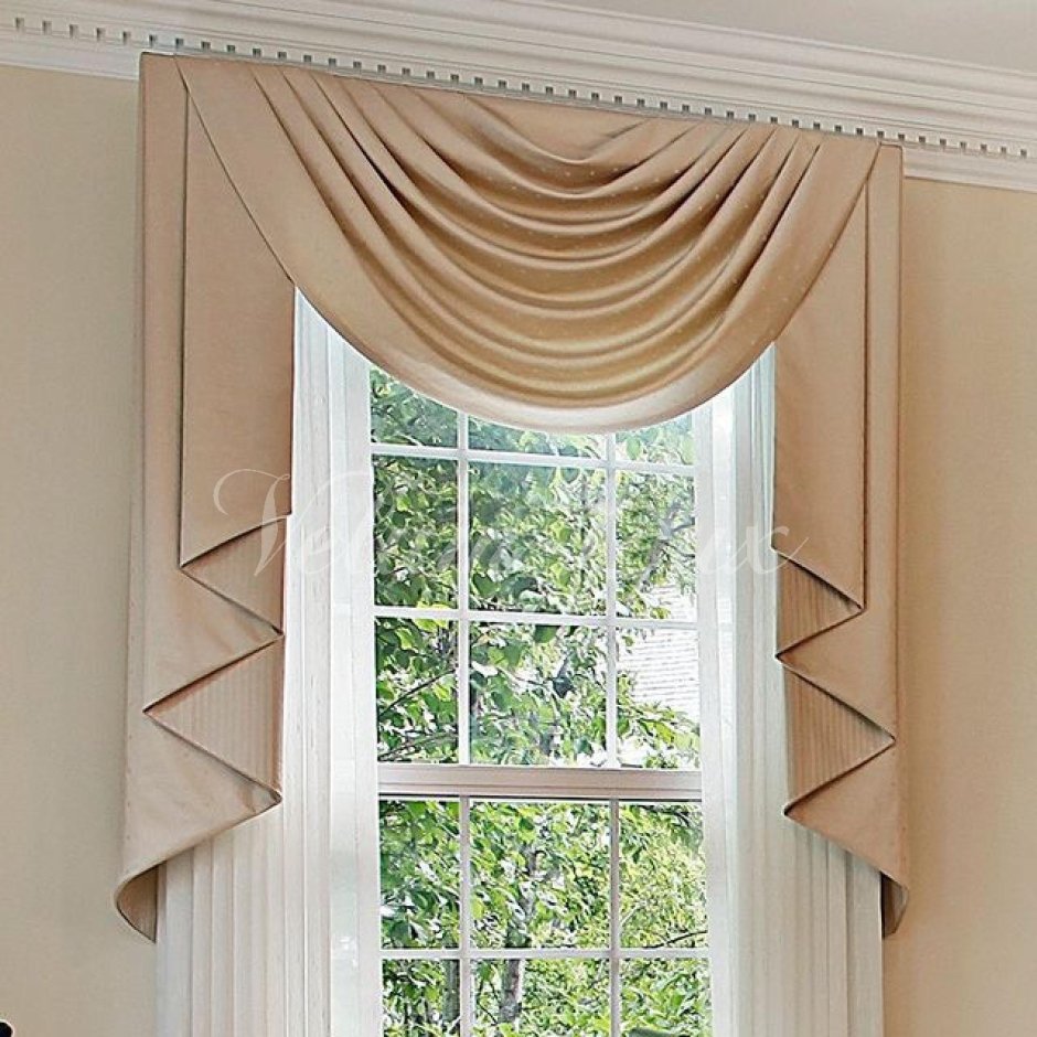 Римская штора с ламбрекеном