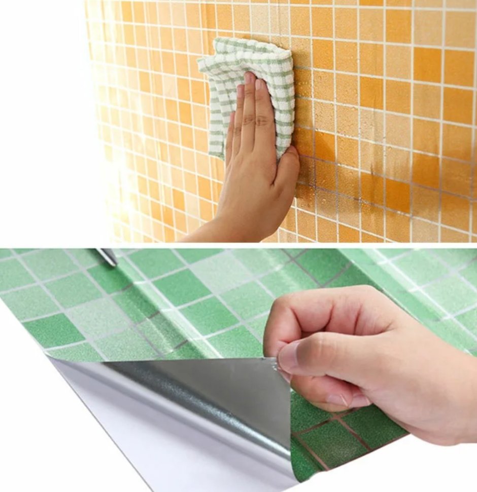 Клеящаяся пленка в ванную комнату