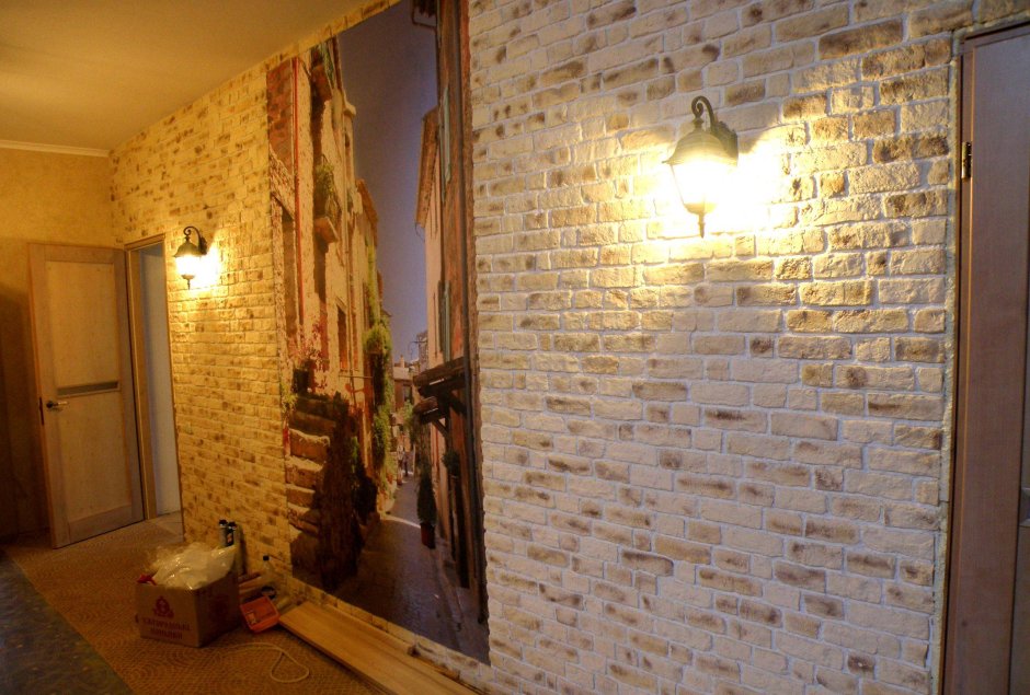 Декоративная гипсовая плитка под кирпич для внутренней отделки