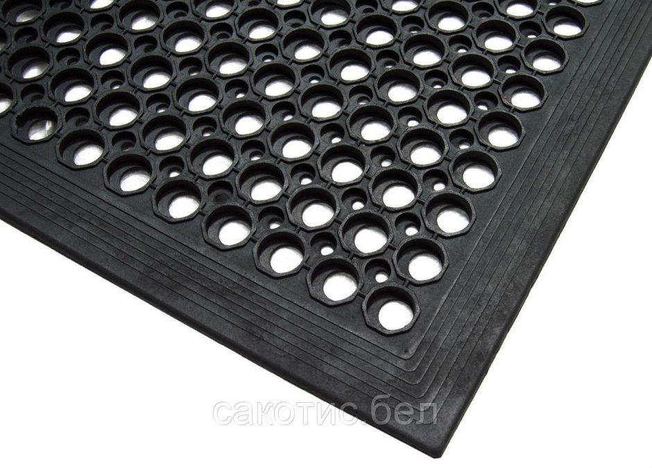 Коврик резиновый ячеистый грязезащитный 90x150