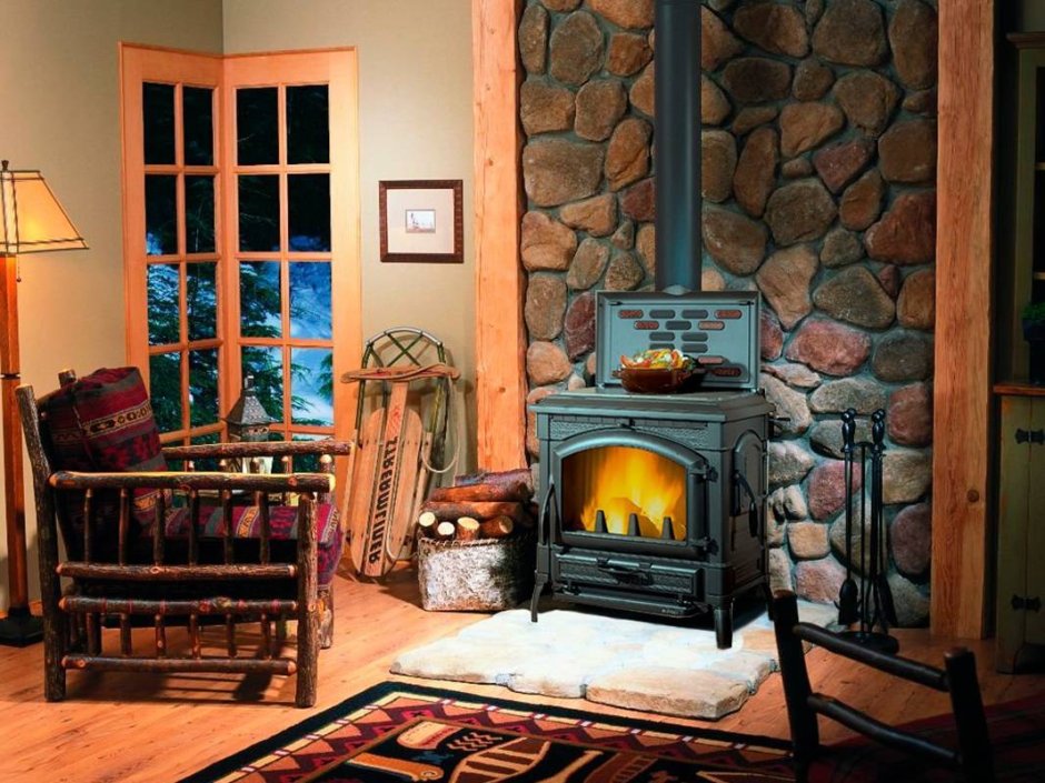 Отопительная кирпичная печь 100кв