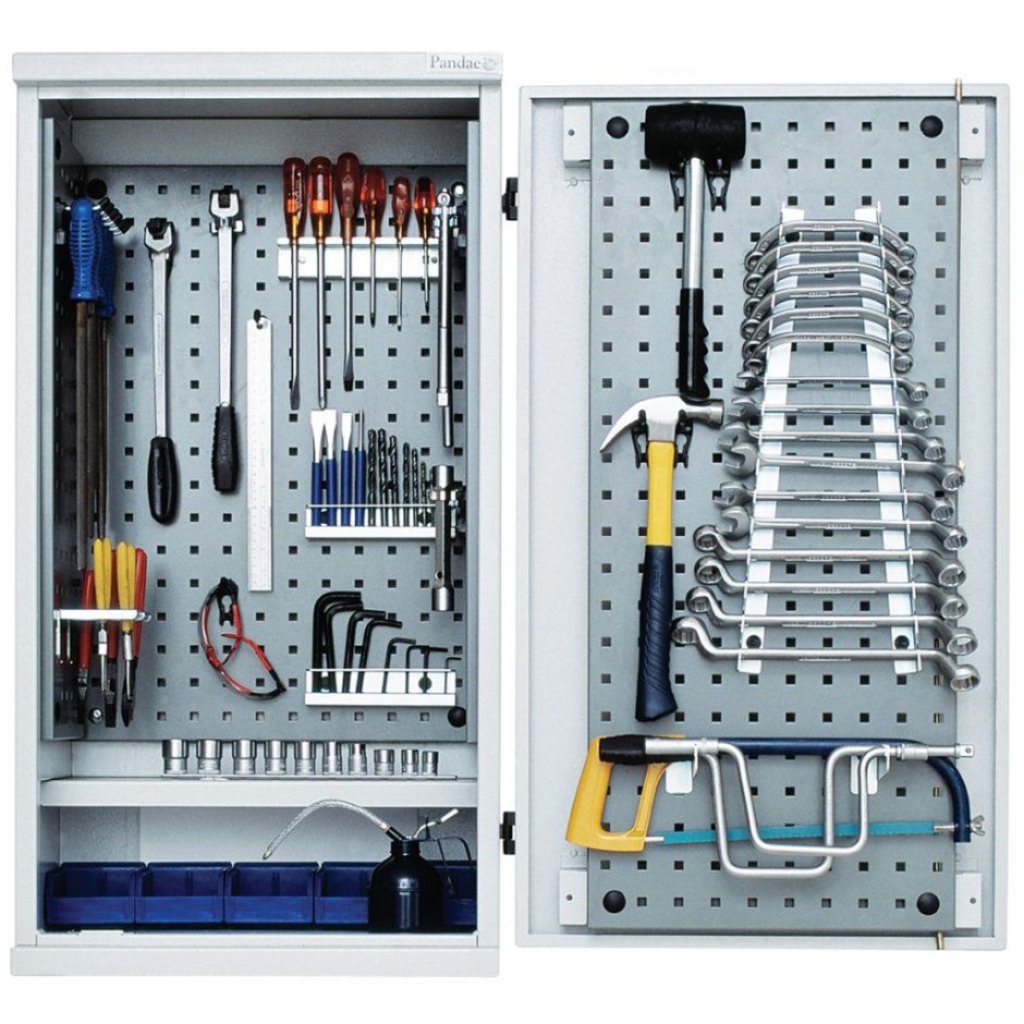 Хранение инструментов в туалетном шкафу