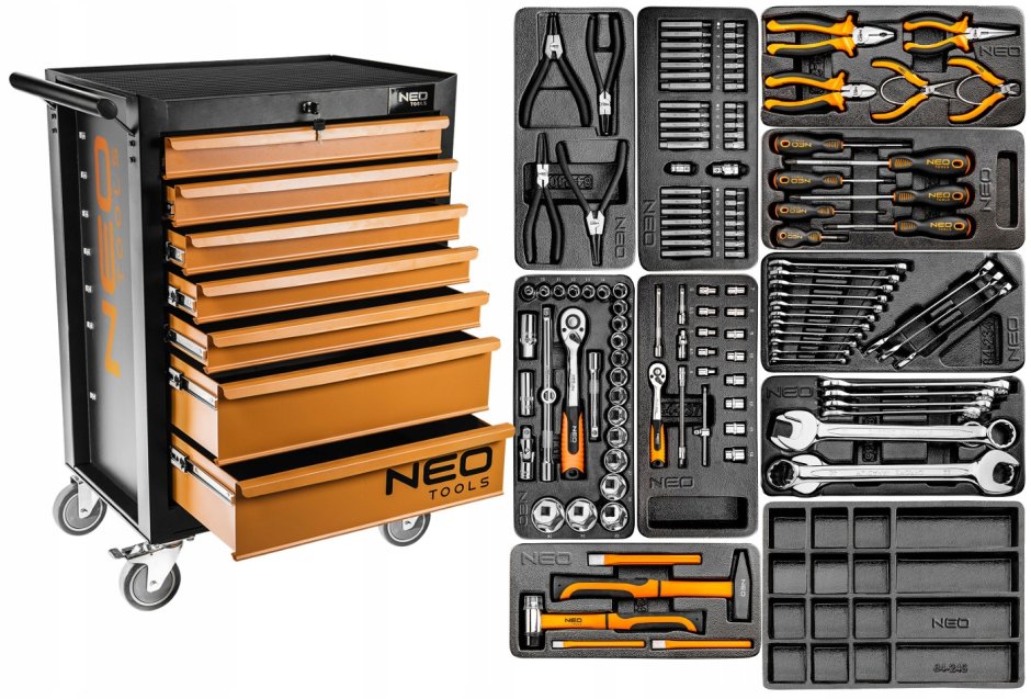 Тележка для инструмента, 5 выдвижных ящиков Neo Tools 84-226