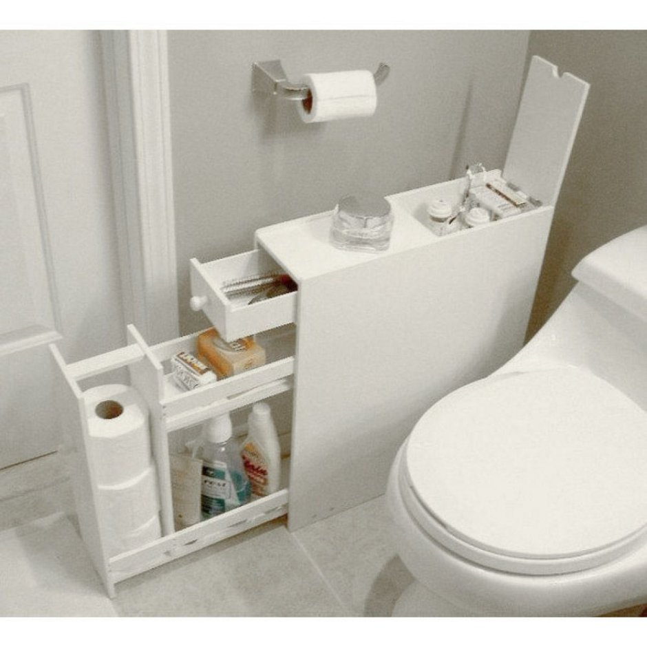 Туалет с полками