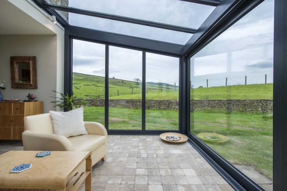 Пристройка с панорамными окнами