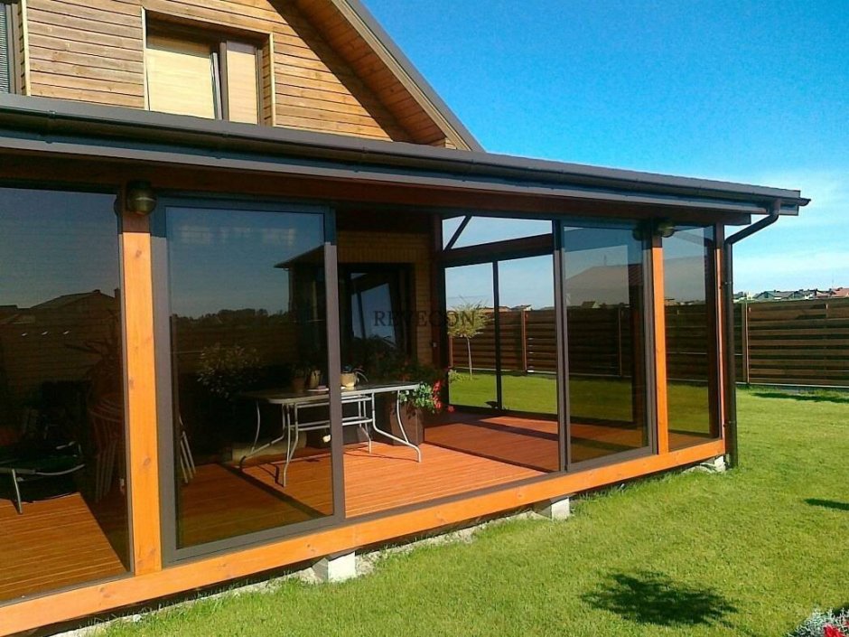 Потолок на террасе