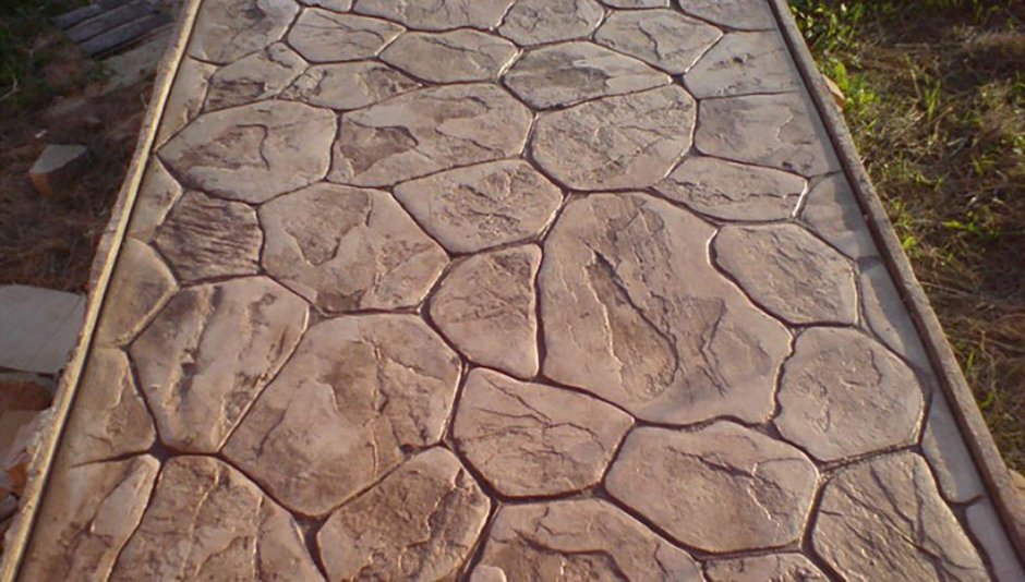 Декоративный бетон для дорожек