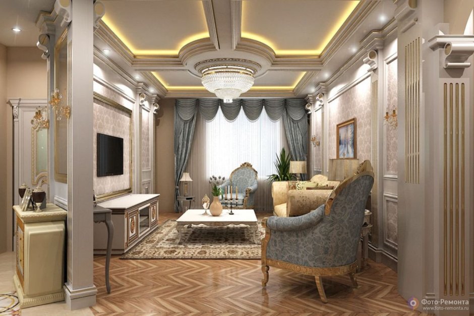 Потолок в классическом стиле