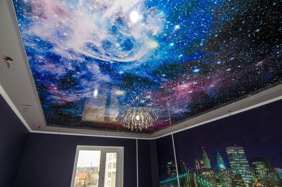 Теневой натяжной потолок