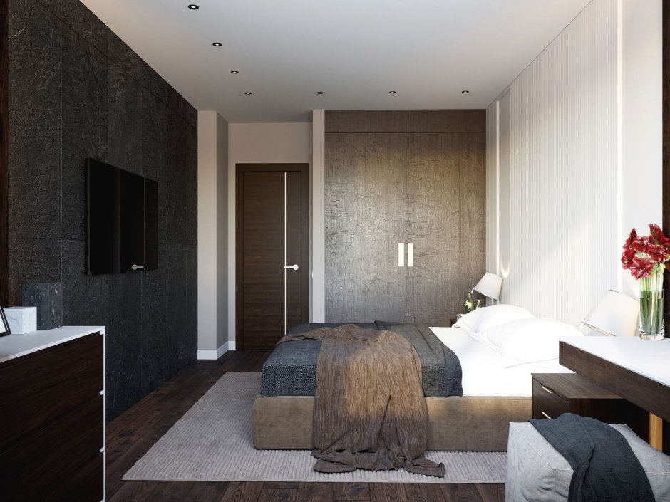 Потолок из гипсокартона для спальни в классическом стиле