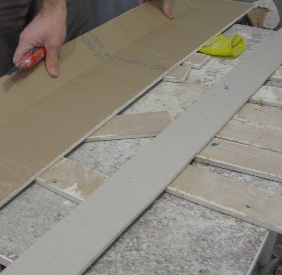 Кирпичики из гипсокартона