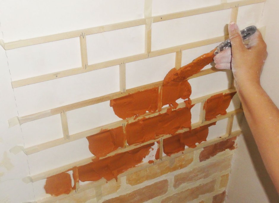 Декоративный кирпич из гипсокартона