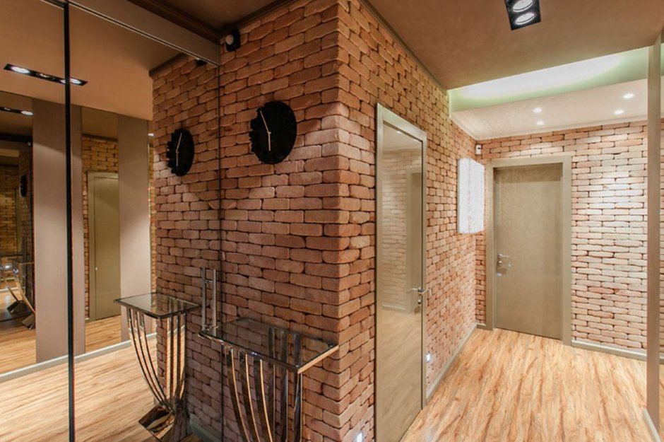 Кирпич и камень в интерьере