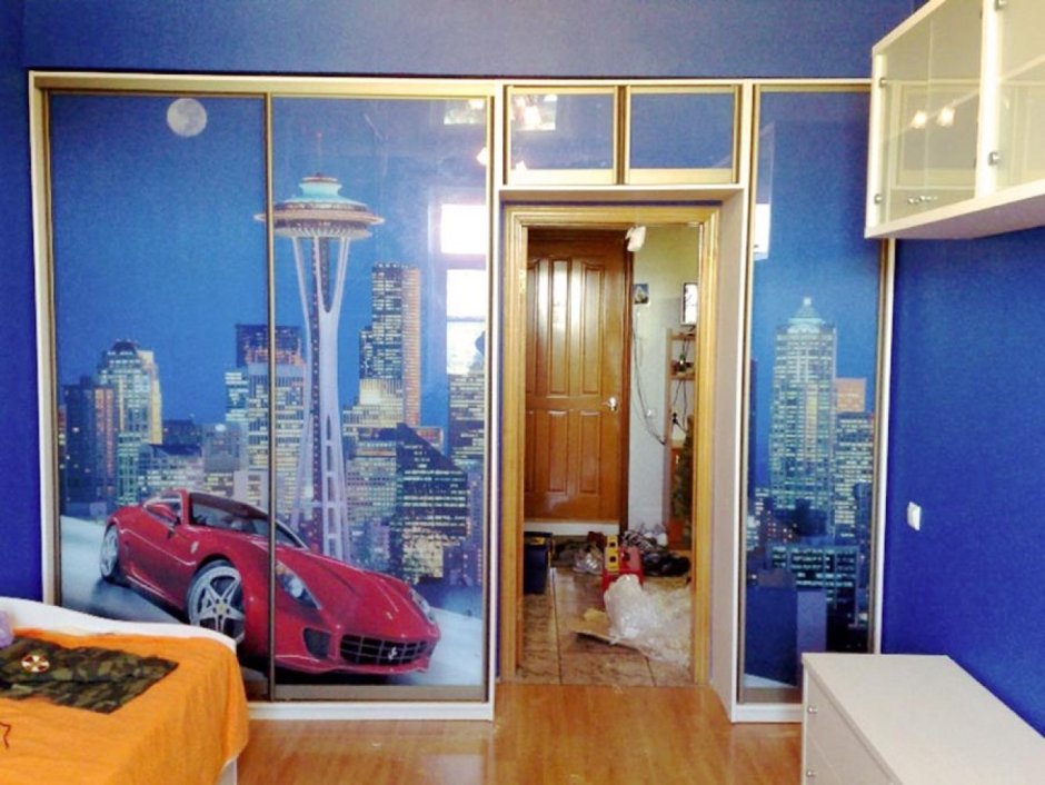 Шкаф купе мальчику в комнату