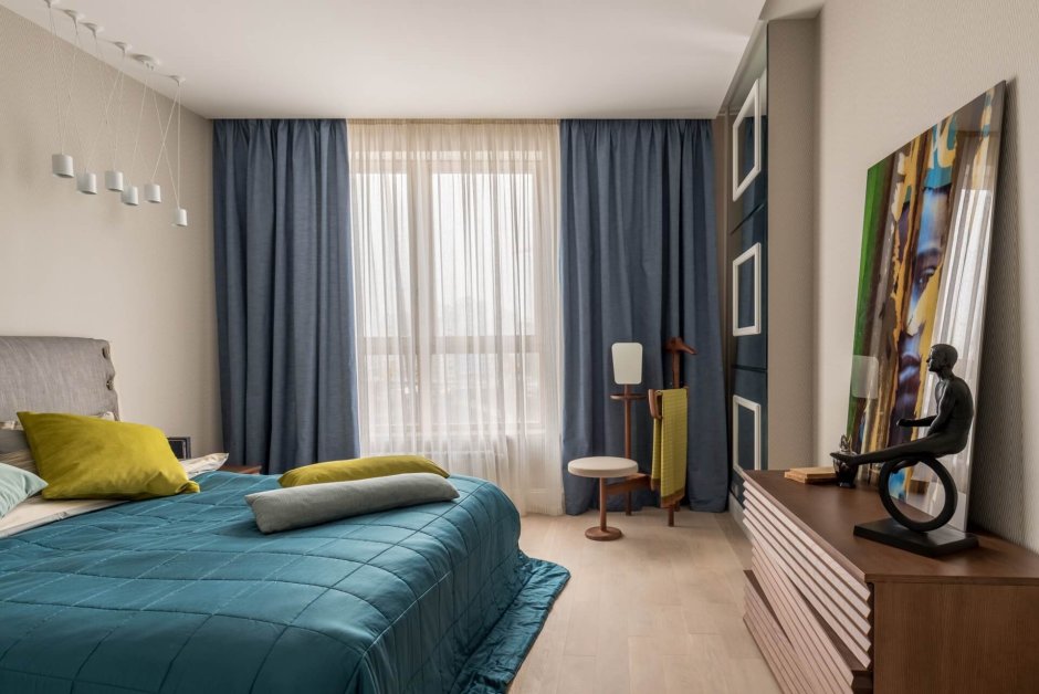 Спальня в зимних тонах