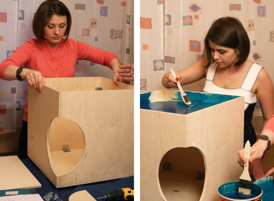 Покраска изделий из фанеры