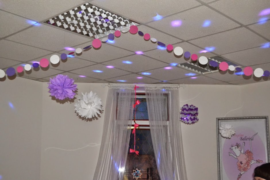 Украшение потолка к новому году