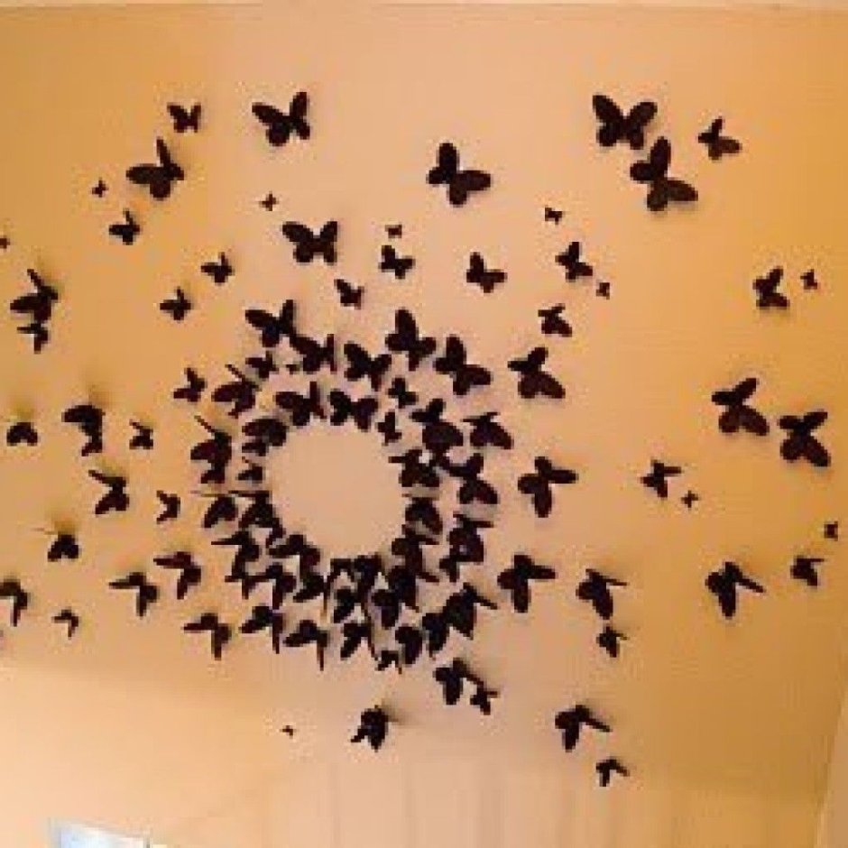 Трафаретная роспись на потолке